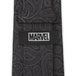 Marvel Deadpool Hidden Paisley Black Silk Men's Tie