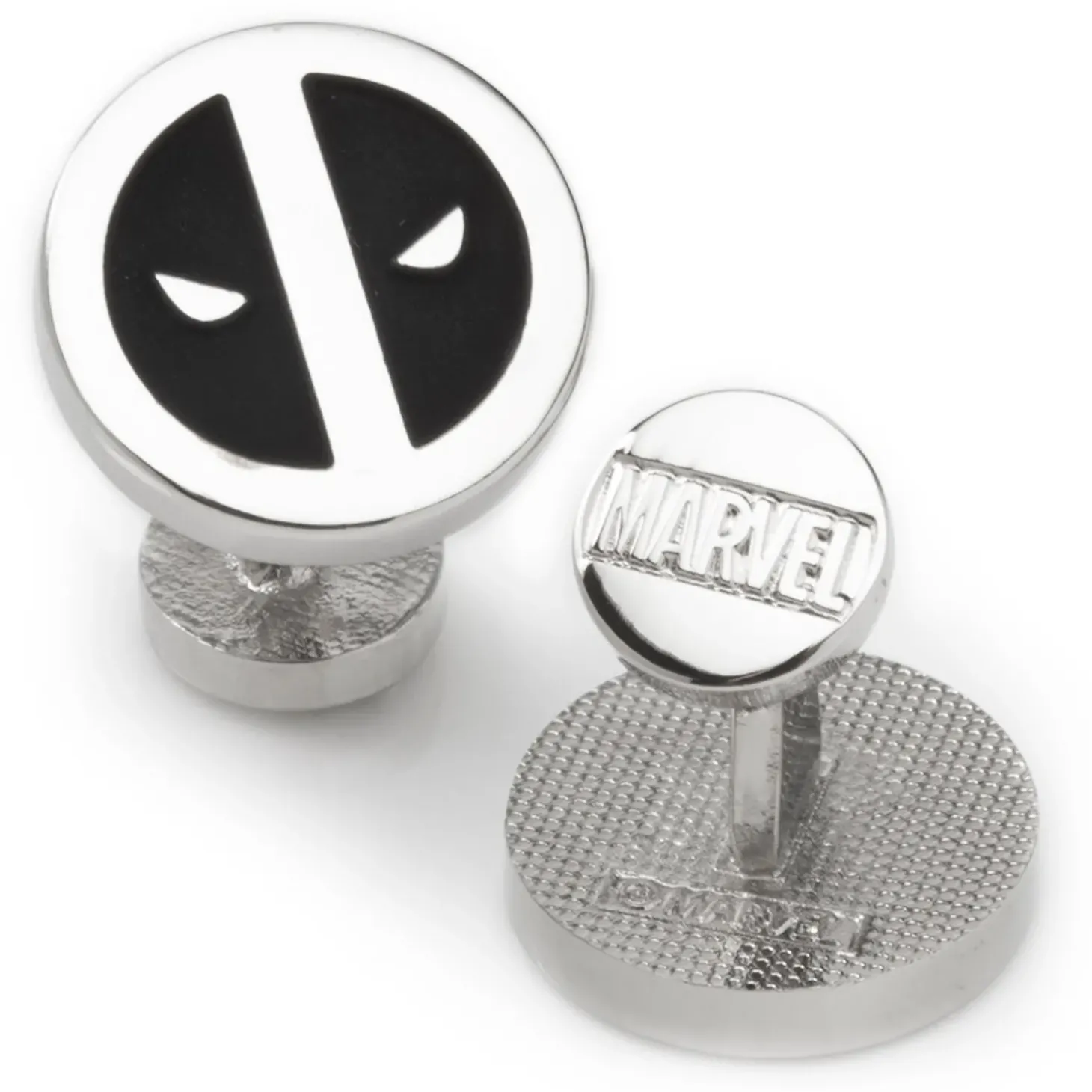 Marvel Deadpool Silver Mask Cufflinks