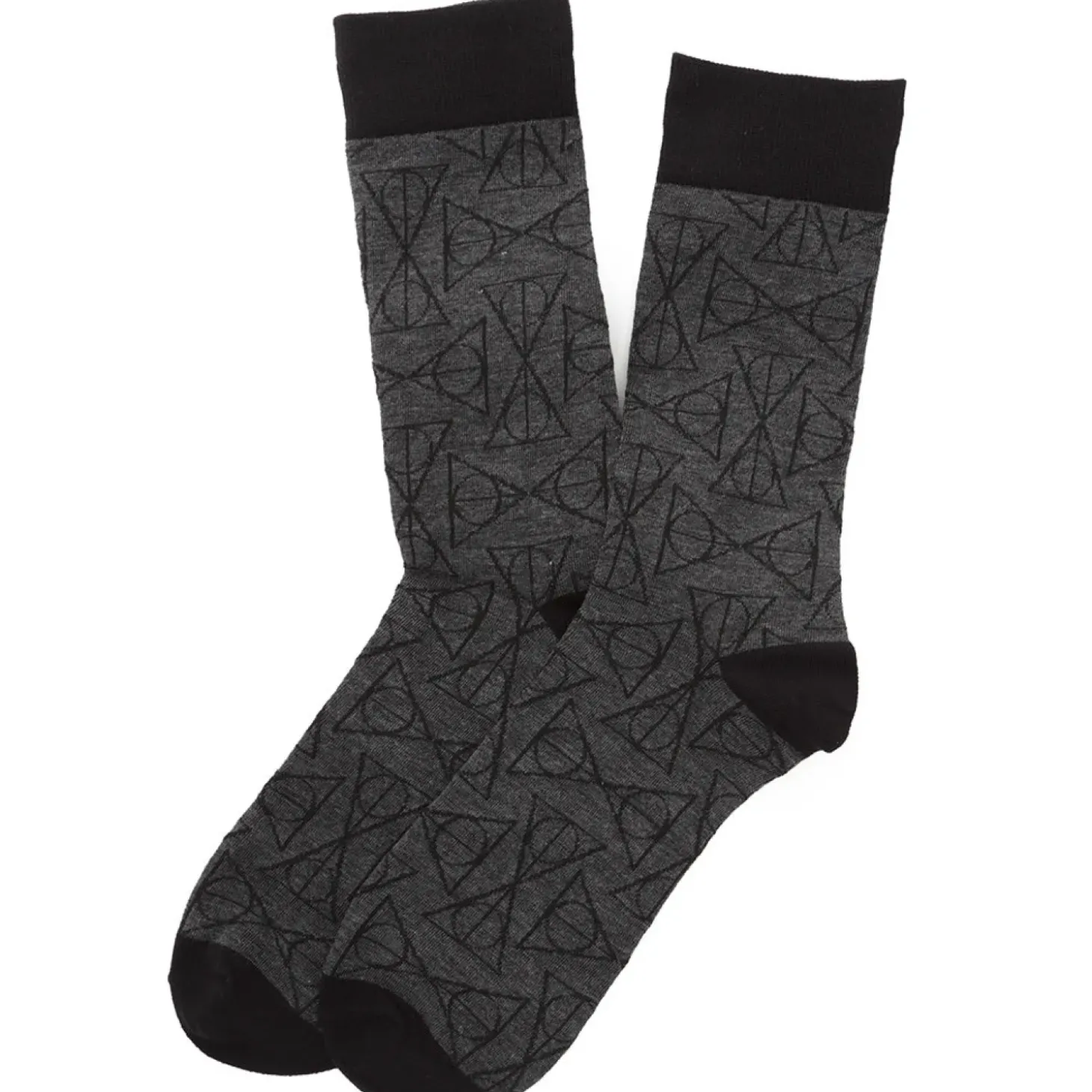 Harry Potter Deathly Hallows Black Men's Socks