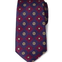 Ox and Bull Trading Co. Deep Purple Floral Men's Tie
