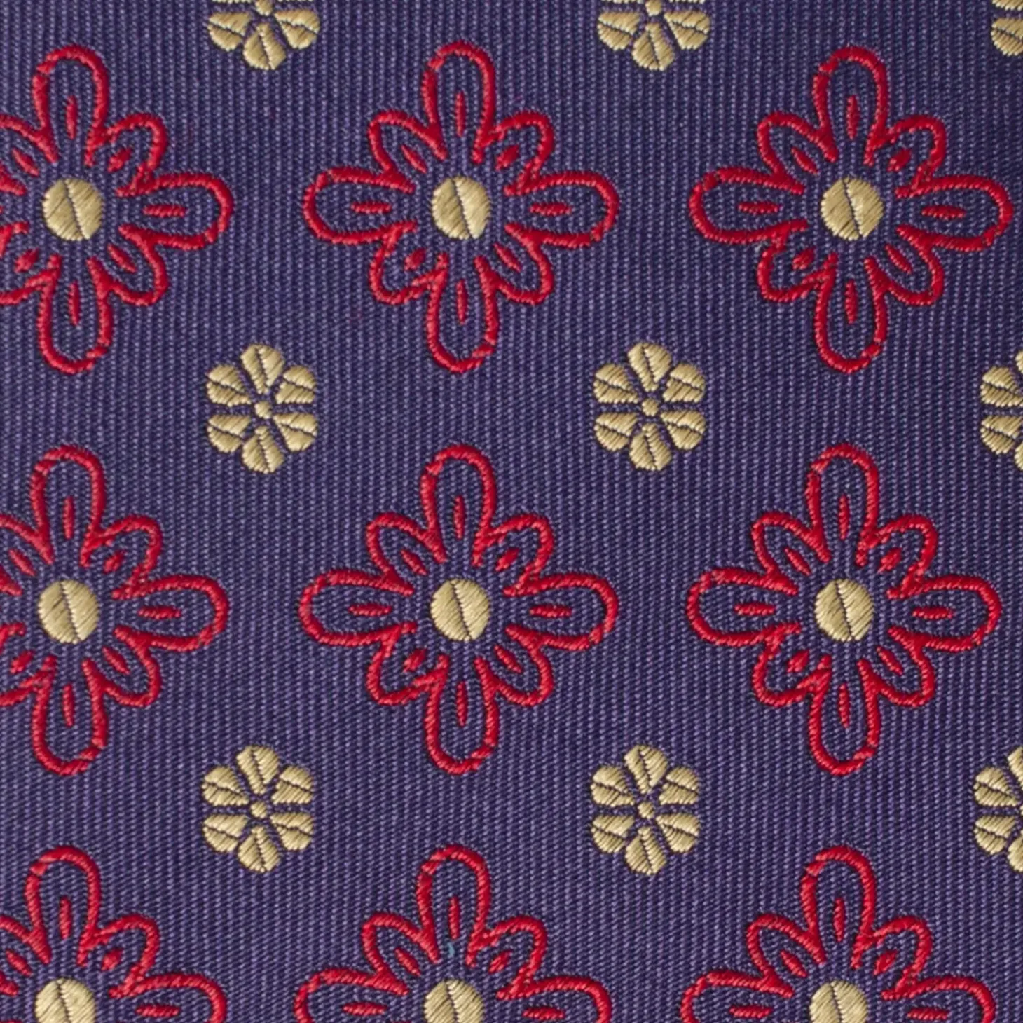 Ox and Bull Trading Co. Deep Purple Floral Men's Tie