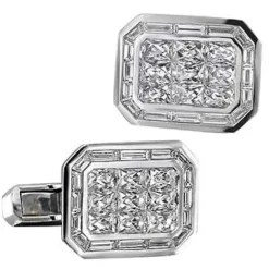 Jacob & Co. Diamond Cufflinks with French Cut Diamond