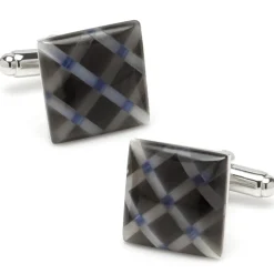 Ox and Bull Trading Co. Diamond Gray Cufflinks
