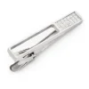 Ox and Bull Trading Co. Die Cut Crystal Stainless Steel Tie Clip
