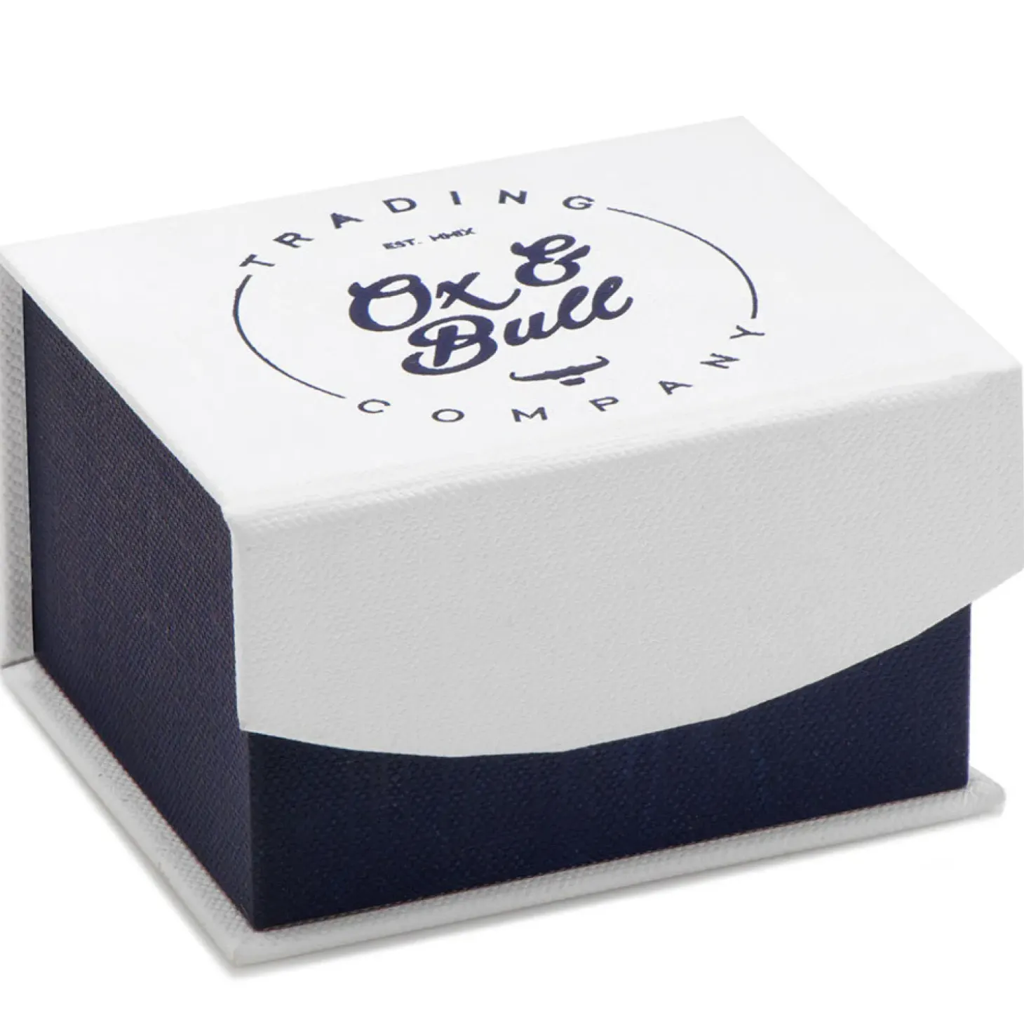 Ox and Bull Trading Co. Divided Two Tone Square Cufflinks