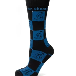 Disney Donald Check Black Sock and Mickey Blue Lapel Pin Gift Set