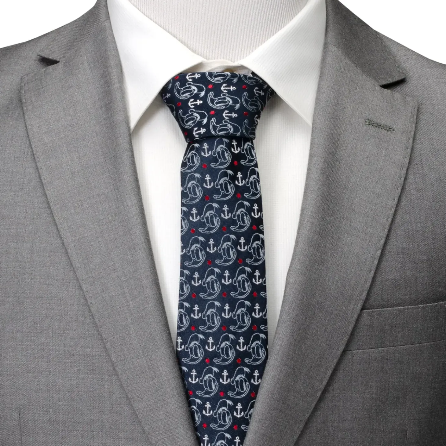 Disney Donald Duck Anchor Navy Blue Men's Tie