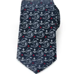 Disney Donald Duck Anchor Navy Blue Men's Tie
