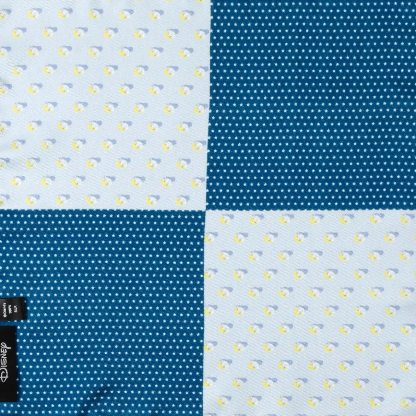 Disney Donald Duck Blue Pocket Square