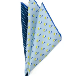 Disney Donald Duck Blue Pocket Square
