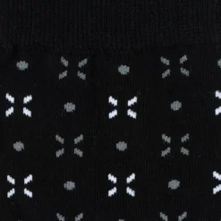 Ox and Bull Trading Co. Dot Patterned Black Men's Socks