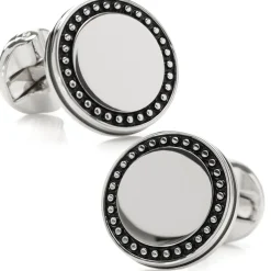 Ox and Bull Trading Co. Engravable Studded Cufflinks