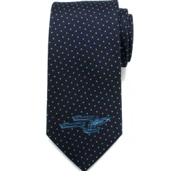 Star Trek Enterprise Dot Blue Men's Tie