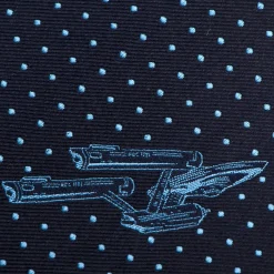 Star Trek Enterprise Dot Blue Men's Tie