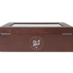 Ox and Bull Trading Co. Espresso Cufflinks Collector's Case - 72 pairs