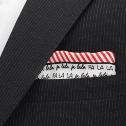 Cufflinks, Inc. Fa La La Holiday Pocket Square