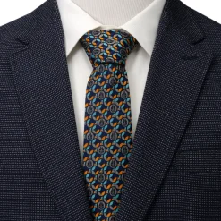 Star Wars Falcon Motif Navy Blue Men's Tie