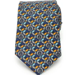 Star Wars Falcon Motif Navy Blue Men's Tie