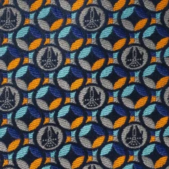 Star Wars Falcon Motif Navy Blue Men's Tie