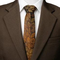 Cufflinks, Inc. Fall Spice Men's Brown Tie