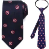 Marvel Father and Son Captain America Zipper Necktie Gift Set