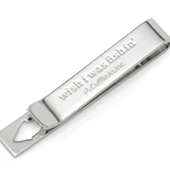 Cufflinks, Inc. Fishing Cut-Out Hidden Message Tie Bar