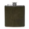 Moore & Giles FLASK TITAN MILLED OLIVE