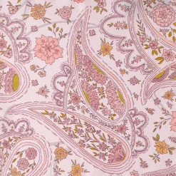 Ox and Bull Trading Co. Floral Blush Paisley Pocket Square