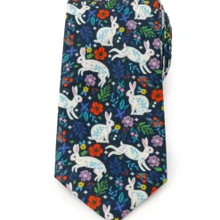 Cufflinks, Inc. Floral Rabbit Men's Tie