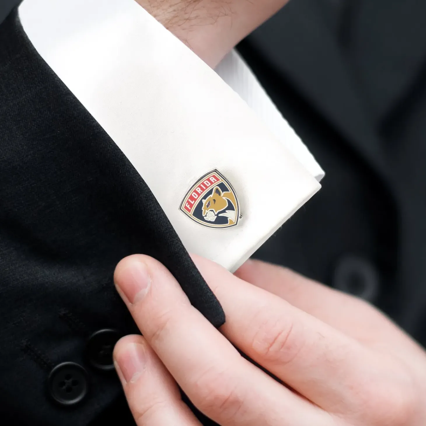 NHL Florida Panthers Shield Cufflinks