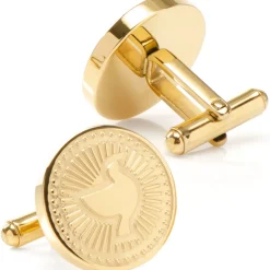 Ox and Bull Trading Co. Gold Dove Radial Cufflinks