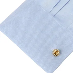 Ox and Bull Trading Co. Gold Knot Cufflinks