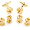Ox and Bull Trading Co. Gold Knot Stud Set
