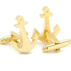 Cufflinks, Inc. Gold Plated Anchor Cufflinks