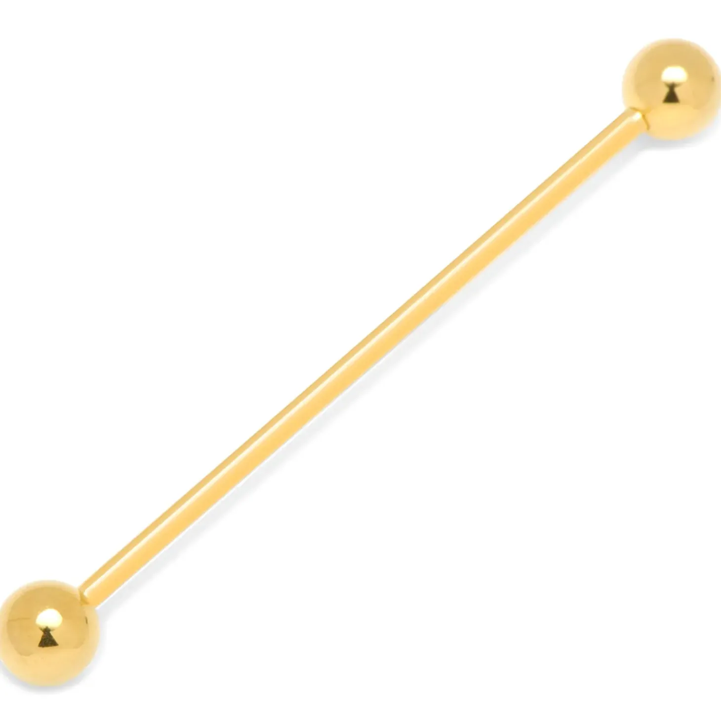 Ox and Bull Trading Co. Gold Round Eyelet Collar Bar