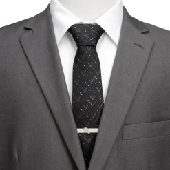 Harry Potter Golden Snitch Black Silk Men's Tie