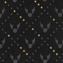 Harry Potter Golden Snitch Black Silk Men's Tie