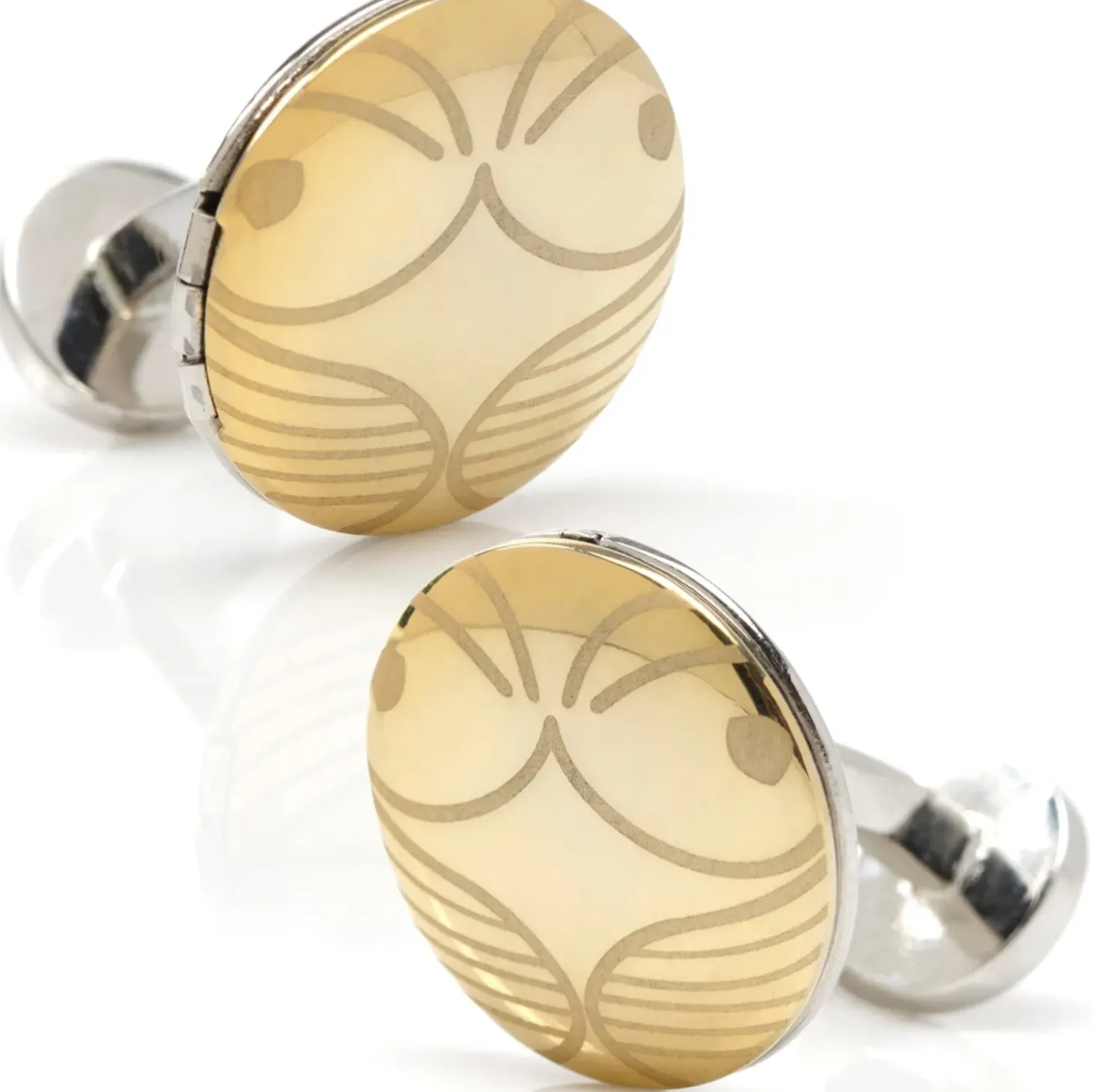 Harry Potter Golden Snitch Hidden Deathly Hallows Locket Cufflinks