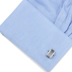 Ox and Bull Trading Co. Gray Cat's Eye Bridged Cufflinks
