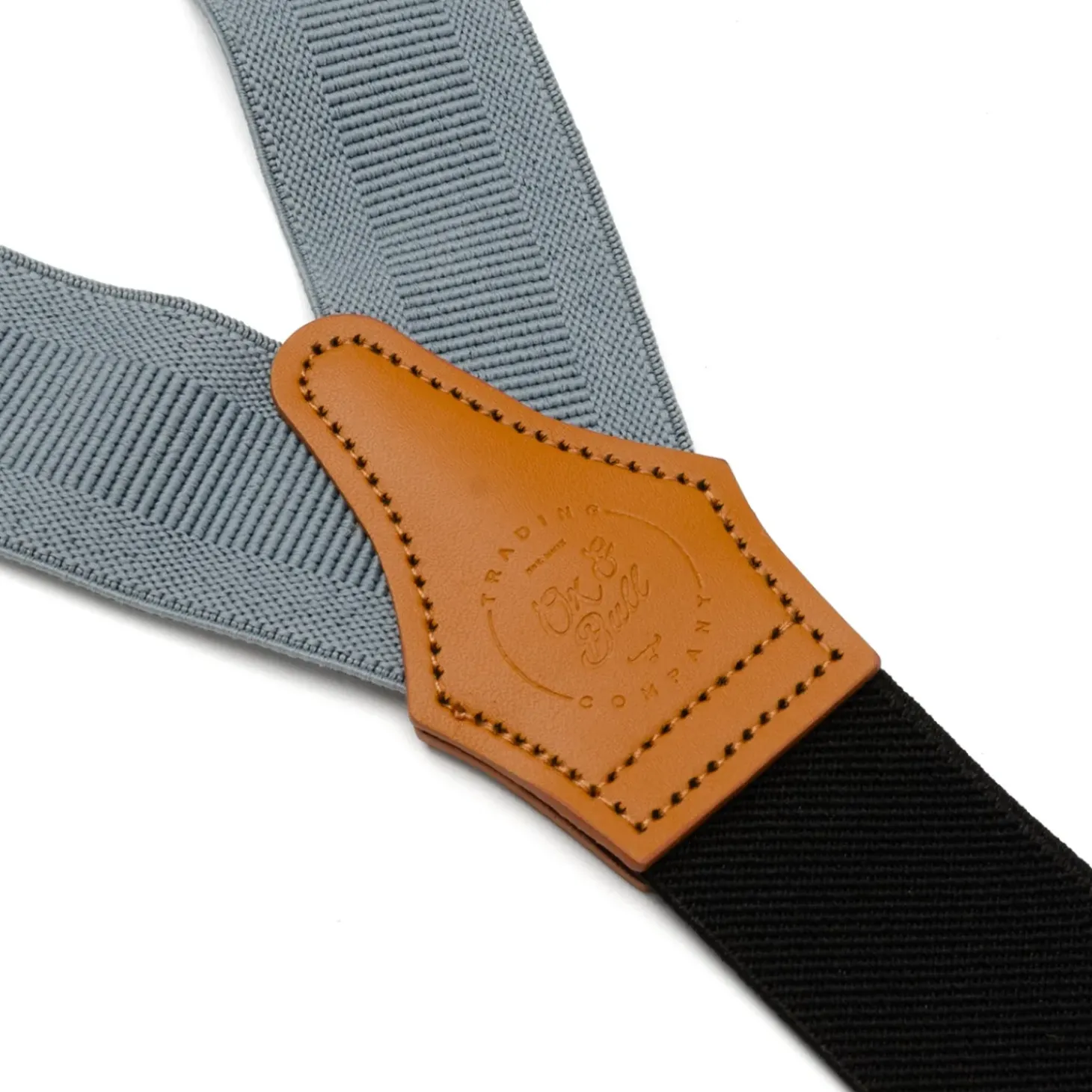 Ox and Bull Trading Co. Gray Clip Suspenders