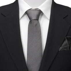 Ox and Bull Trading Co. Gray Cross Dot-Men's Tie