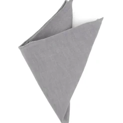 Ox and Bull Trading Co. Gray Linen Pocket Square