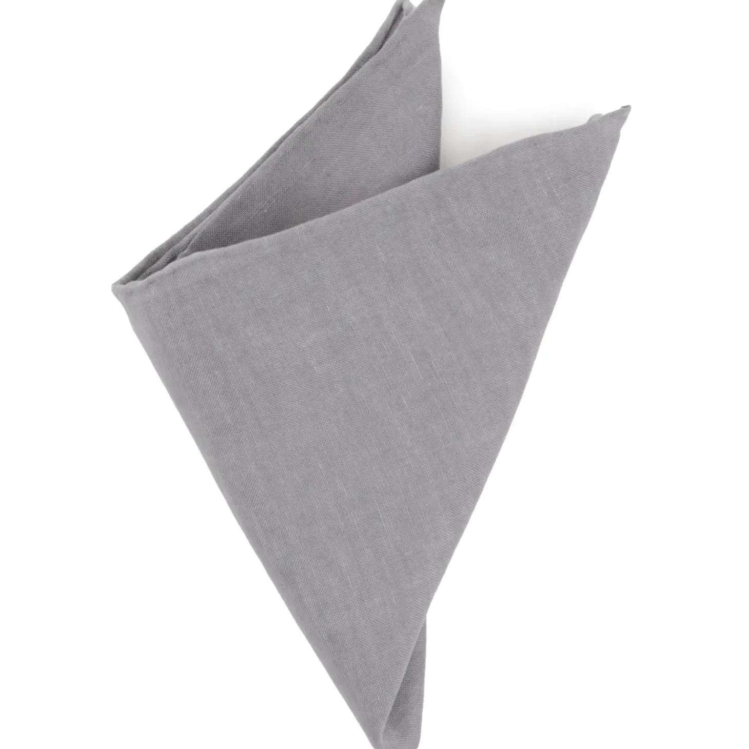Ox and Bull Trading Co. Gray Linen Pocket Square