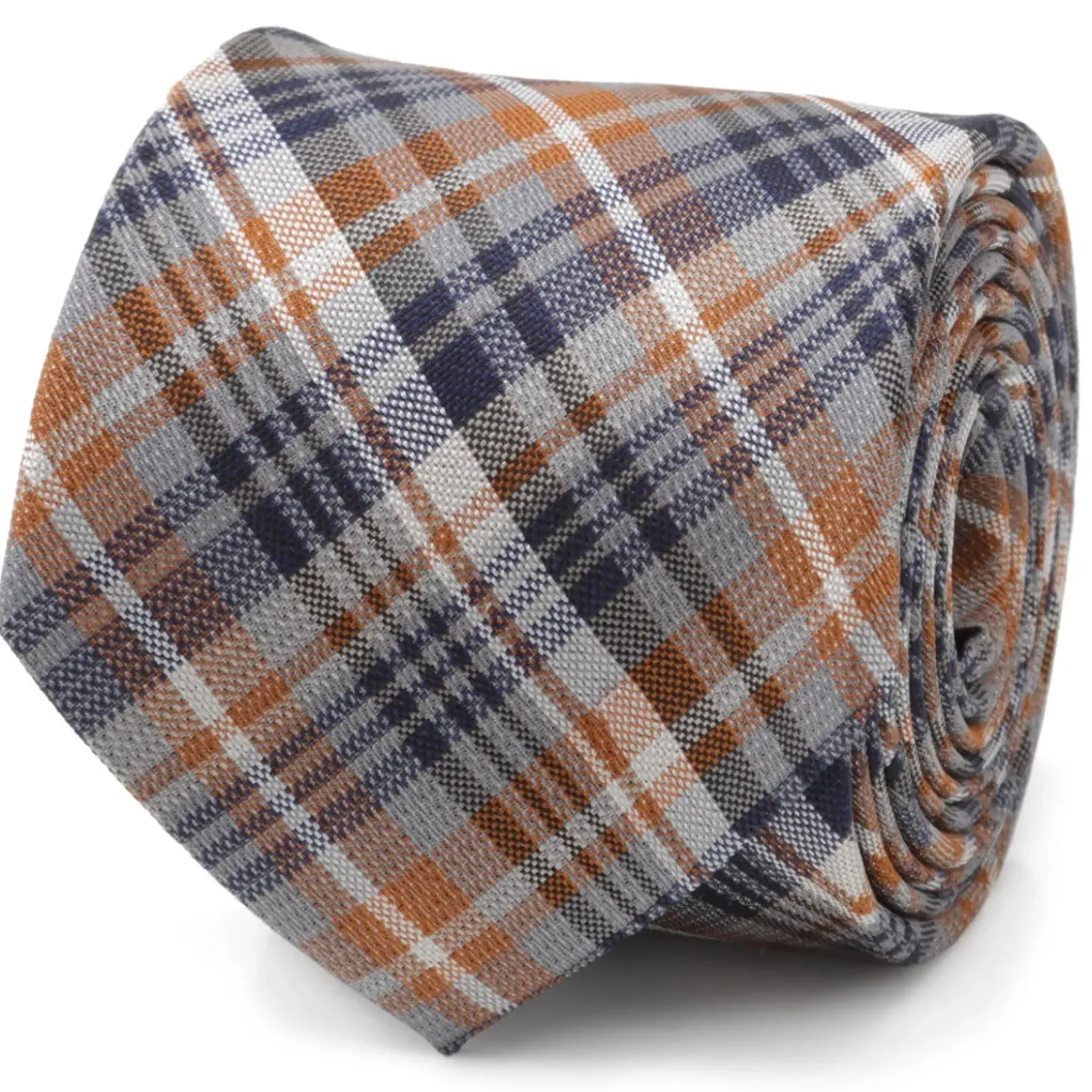 Ox and Bull Trading Co. Gray Plaid Men's Tie