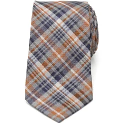Ox and Bull Trading Co. Gray Plaid Men's Tie