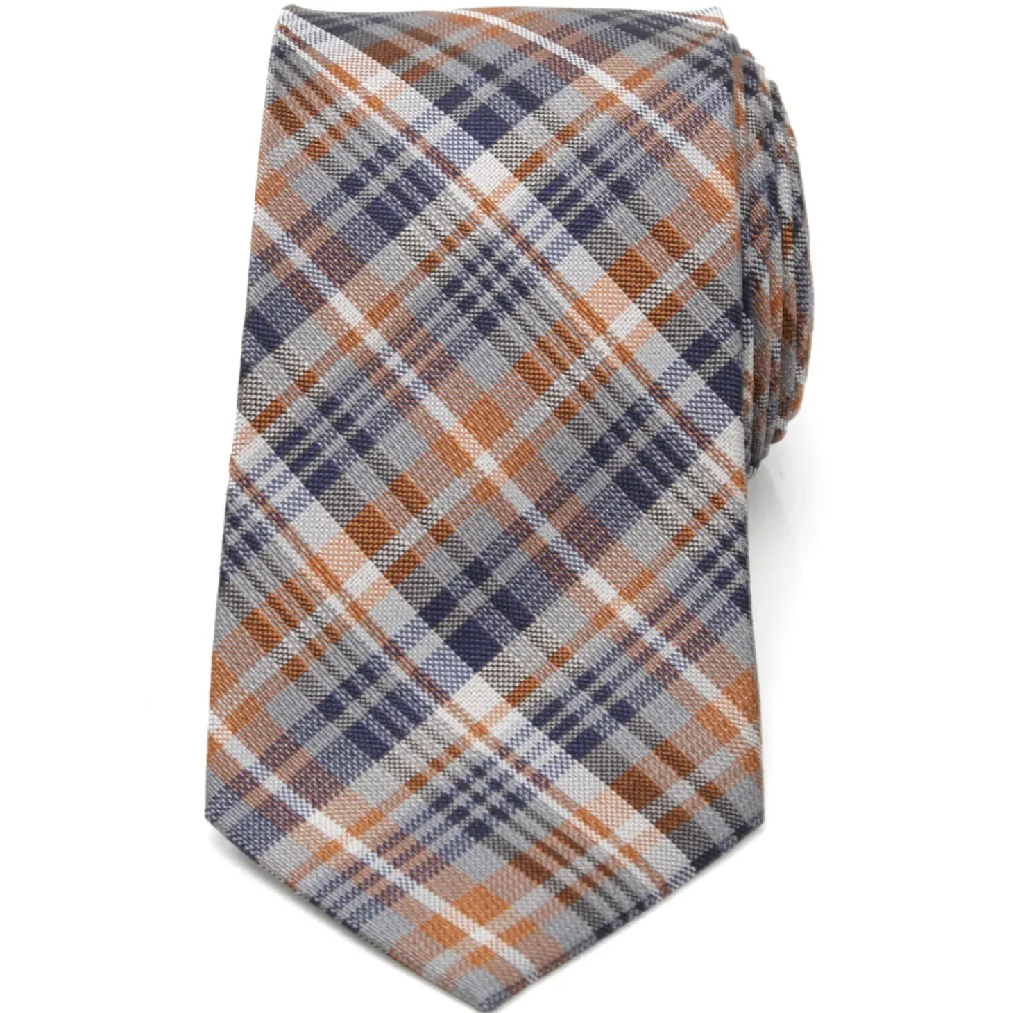Ox and Bull Trading Co. Gray Plaid Men's Tie