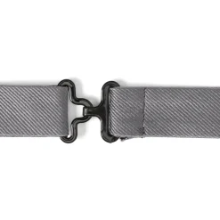 Ox and Bull Trading Co. Gray Silk Bow Pre-Tie