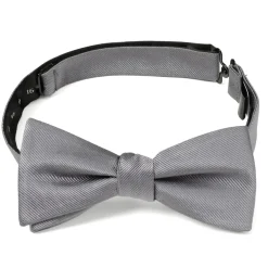 Ox and Bull Trading Co. Gray Silk Bow Pre-Tie