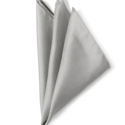 Ox and Bull Trading Co. Gray Silk Pocket Square
