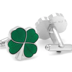 Cufflinks, Inc. Green Clover Cufflinks